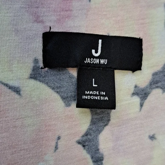 Jason Wu Pastel Floral Rayon Dress Size Large - Picture 4 of 8